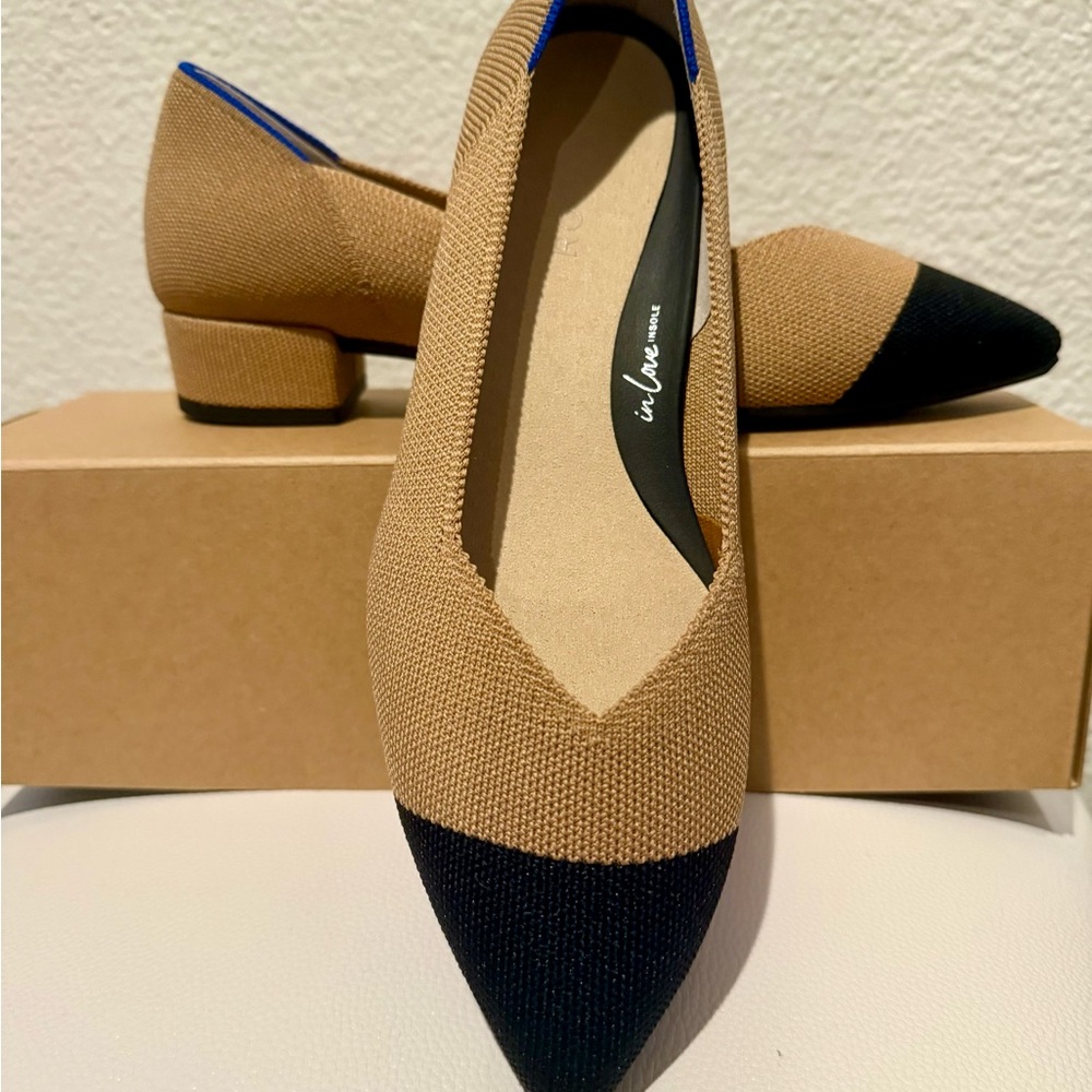 NEW Rothy’s The High Point Wren Captoe Brown Heeled Size 9.5 NWOB - Picture 2 of 5